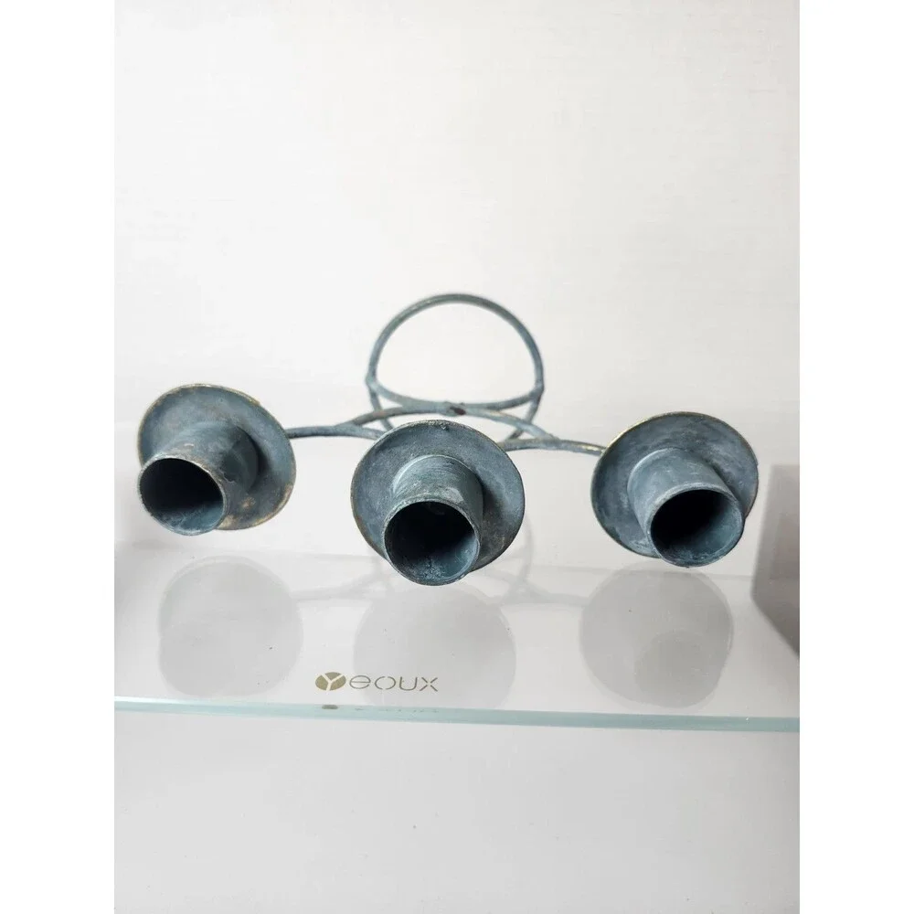 Husna Imports 3 Tier Wrought Iron Candelabra.